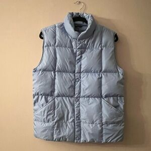 Lands' End Sky Blue Puffer Vest